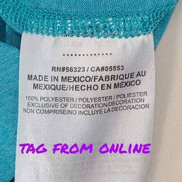 Nike Dri-Fit regular fit V-neck active tee sz L - Picture 7 of 9